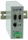 "Ethernet DIN rail mount version with 2 serial interfaces RS232 / RS485"